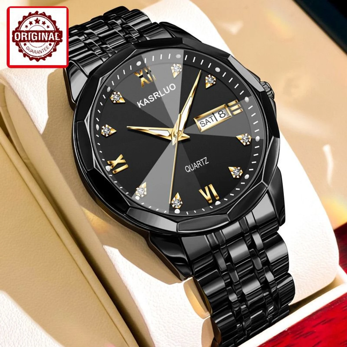 Kasarul Men Stylish Watch - Full Black