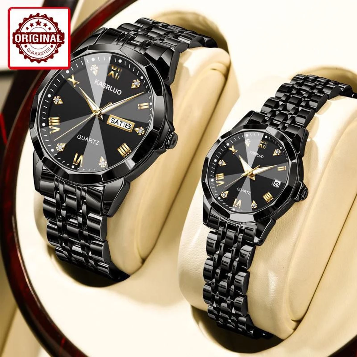 Kasarul Couple Weeding Watch - Full Black