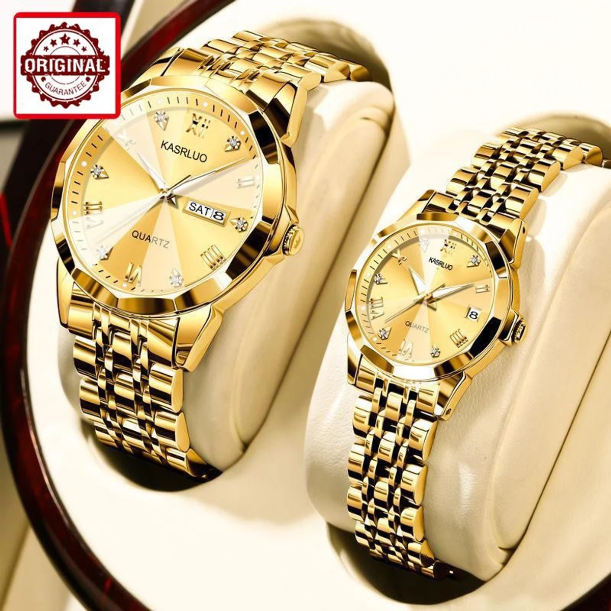 Kasarul Couple Weeding Watch - Full Golden